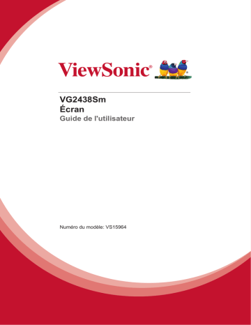 ViewSonic VG2438Sm MONITOR Mode d'emploi | Fixfr