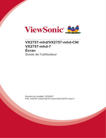 VX2757-MHD-S | ViewSonic VX2757-mhd MONITOR Mode d'emploi | Fixfr