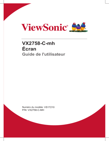 VX2758-C-MH-S | ViewSonic VX2758-C-mh MONITOR Mode d'emploi | Fixfr