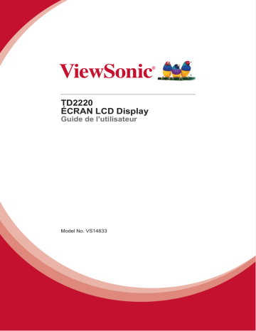 ViewSonic TD2220-1 MONITOR Mode d'emploi | Fixfr