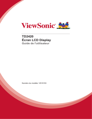 ViewSonic TD2420 MONITOR Mode d'emploi | Fixfr