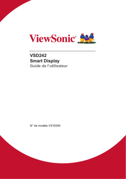 ViewSonic VSD242-BKA-US0-S SMART DISPLAY Mode d'emploi