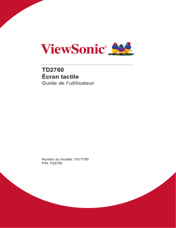 TD2760-S | ViewSonic TD2760 TOUCH DISPLAY Mode d'emploi | Fixfr