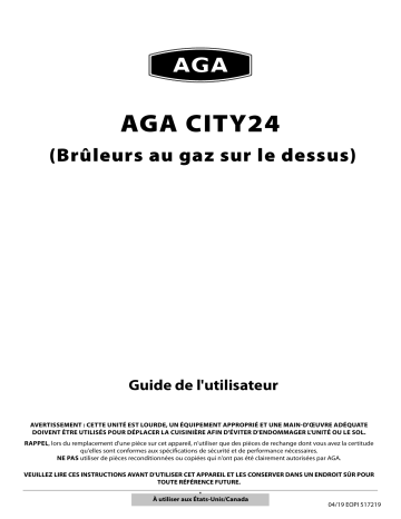 AGA 24 Mode d'emploi | Fixfr