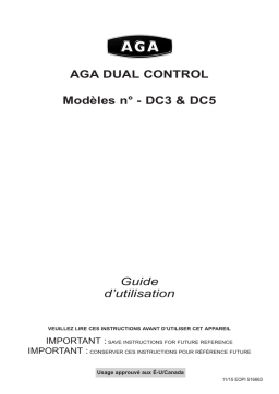 AGA DC3 & DC5E Mode d'emploi