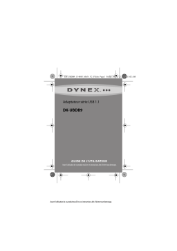 Dynex DX-UBDB9 16" USB PDA/Serial Adapter Cable Mode d'emploi