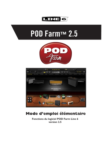 POD Studio UX1 | POD Studio UX2 | POD Farm 2.5 | POD Studio KB37 | Line 6 POD Studio GX Mode d'emploi | Fixfr