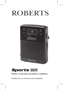 Roberts Sports 925 (R9925)( Rev.2a) Pocket Radio Mode d'emploi