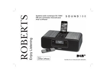 Roberts Sound 100( Rev.1) Sound System Radio Mode d'emploi | Fixfr