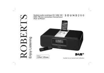 Roberts Sound 200( Rev.1) CD Radio Mode d'emploi | Fixfr