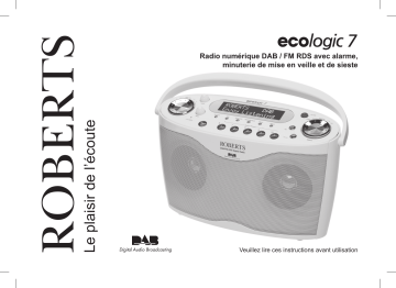Roberts ECO7( Rev.1) Eco-Friendly Radio Mode d'emploi | Fixfr