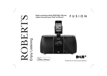 Roberts Fusion( Rev.1) DAB Radio Mode d'emploi | Fixfr