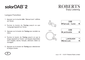 Solar 2( Rev.1ad.)  | Roberts SolarDAB 2( Rev.1ad.) Portable Radio Mode d'emploi | Fixfr