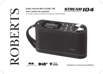 Roberts Stream 104( Rev.2a) Internet Radio Mode d'emploi | Fixfr