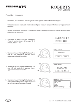 Roberts Stream 105( Rev.1ad.) DAB Radio Mode d'emploi