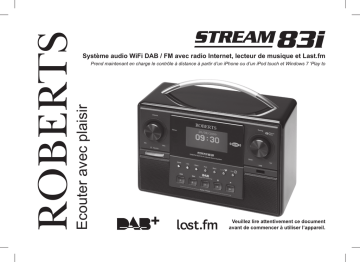 Roberts Stream 83i( Rev.2) Internet Radio Mode d'emploi | Fixfr