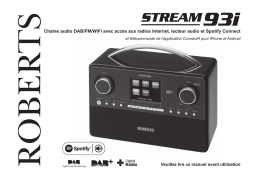 Roberts Stream 93i( Rev.1) Internet Radio Mode d'emploi