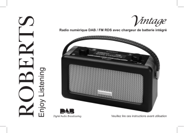 Roberts Vintage( Rev.1) Portable Radio Mode d'emploi | Fixfr