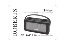 Roberts Vintage( Rev.3) Portable Radio Mode d'emploi