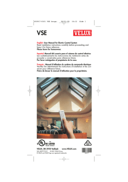 Velux DK-2950 Manuel utilisateur