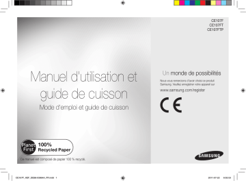 CE107F-S | CE107FT-S | Samsung CE107V-B Manuel utilisateur | Fixfr