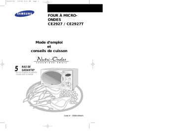 CE2927T | Samsung CE2927 Manuel utilisateur | Fixfr