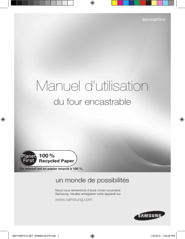 Samsung BQ1VQ6T012/XEF Manuel utilisateur | Fixfr