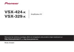 Pioneer VSX-329 Manuel utilisateur