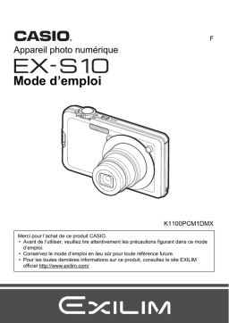 Casio EX-S10 Manuel utilisateur