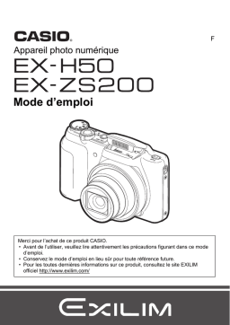 Casio EX-ZS200 Manuel utilisateur