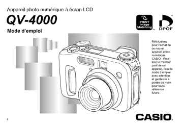 Casio QV-4000 Manuel utilisateur | Fixfr