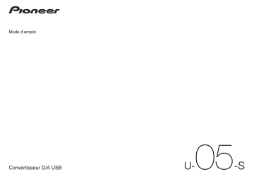 Pioneer U-05 Manuel utilisateur | Fixfr