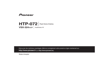 Pioneer HTP-072 Manuel utilisateur | Fixfr