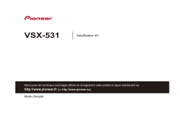 Pioneer VSX-531 Manuel utilisateur