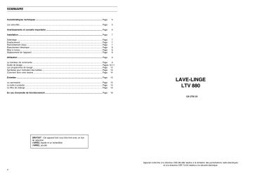 Faure LTV880W Manuel utilisateur | Fixfr