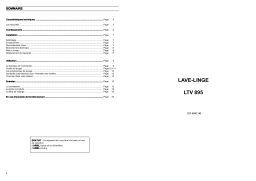 Faure LTV895W Manuel utilisateur