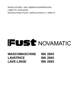 FUST WA2865 Manuel utilisateur