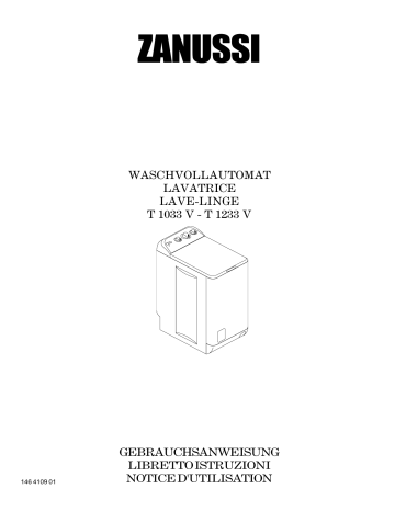 T1033V | Zanussi T1233V Manuel utilisateur | Fixfr