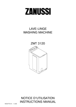 Zanussi ZWT3120 Manuel utilisateur