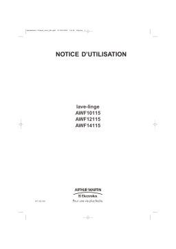 ARTHUR MARTIN ELECTROLUX AWF12115 Manuel utilisateur