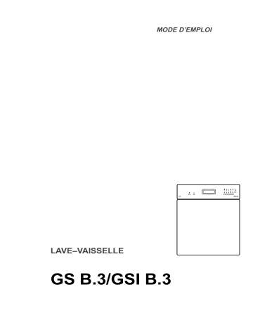 GS B.3 WS | GS B.3 SW | GSI B.3 INOX | Therma GSI B.3 WS Manuel utilisateur | Fixfr