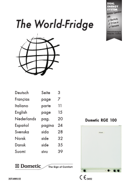 Dometic RGE100 Manuel utilisateur
