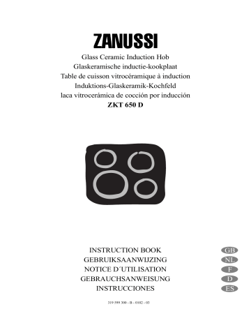 Zanussi ZKT 650D Manuel utilisateur | Fixfr