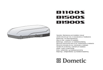 Dometic B1900S Manuel utilisateur | Fixfr