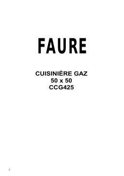 Faure CCG425C1 Manuel utilisateur