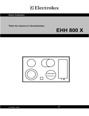 Electrolux EHH800X Manuel utilisateur | Fixfr