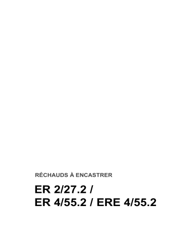 ER 2/27.2 | ERE 4/55.2 | Therma ER 4/55.2 Manuel utilisateur | Fixfr