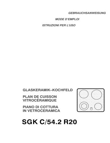 SGKC/54.2R | Therma SGK C/54.2 R20 Manuel utilisateur | Fixfr