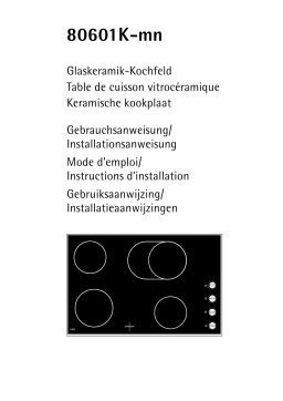 AEG 80601K-MN Manuel utilisateur