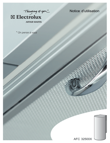 ARTHUR MARTIN ELECTROLUX AFC32500X Manuel utilisateur | Fixfr